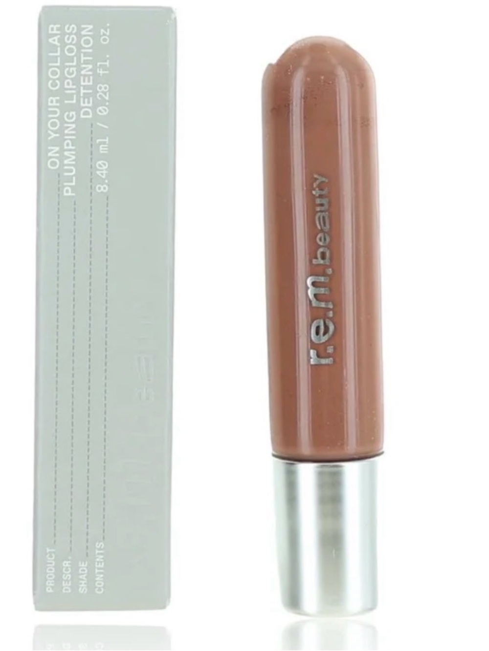 NWT r.e.m. beauty On Your Collar Plumping Lip Gloss in Detention